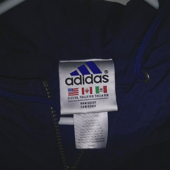 Adidas vintage blue jacket XL - Picture 4 of 4